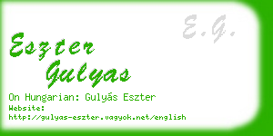 eszter gulyas business card
